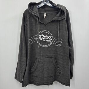 Cheers Boston Hoodie Mens 2XL Gray Where Everybody Knows Your Name US Apparel